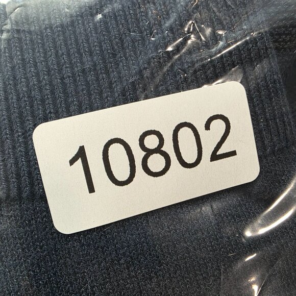 Mens Royal Class Navy Blue Knit Sweater Cotton Blend Long Sleeve Crew Neck L - Picture 7 of 7